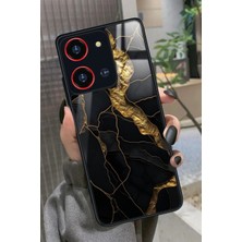 Snacase Reeder S19 Max Pro S 108 Mp (Zoom) Uyumlu Siyah Mermer Tasarımlı Parlak Silikon Kılıf