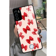 Snacase Reeder S19 Max Pro S Uyumlu Kırmızı Kurdele Tasarımlı Parlak Silikon Kılıf