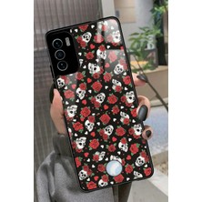 Snacase Reeder S19 Max Pro S Uyumlu Kurukafa Tasarımlı Parlak Silikon Kılıf