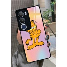 Snacase  Vivo Y19S Uyumlu Garfield Tasarımlı Parlak Silikon Kılıf