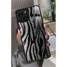 Snacase Reeder S23 Pro Max Uyumlu Zebra Tasarımlı Parlak Silikon Kılıf