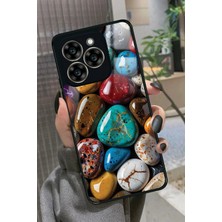 Snacase Reeder S919 Uyumlu Renkli Taş Tasarımlı Parlak Silikon Kılıf