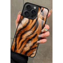 Snacase  Apple iPhone 16 Pro Uyumlu Sarı Leopar Tasarımlı Parlak Silikon Kılıf