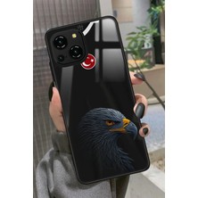 Snacase Reeder S23 Pro Max Uyumlu Kartal Tasarımlı Parlak Silikon Kılıf