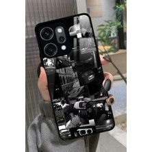 Snacase Oppo Reno 14 Pro Uyumlu Araba Posteri Tasarımlı Parlak Silikon Kılıf