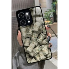 Snacase Oppo Reno 14 Pro Uyumlu Money Tasarımlı Parlak Silikon Kılıf