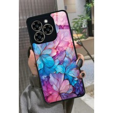 Snacase Reeder S919 Uyumlu Pembe Çiçek Tasarımlı Parlak Silikon Kılıf