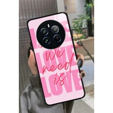 Snacase Realme 12 Uyumlu Love Yazılı Parlak Silikon Kılıf