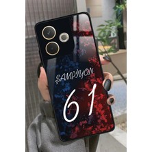 Snacase Oppo A5 Pro Uyumlu Şampiyon 61 Yazılı Parlak Silikon Kılıf
