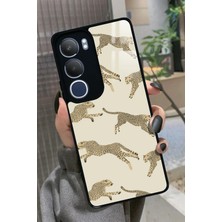 Snacase  Vivo Y19S Uyumlu Leopar Tasarımlı Parlak Silikon Kılıf