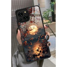 Snacase Reeder S23 Pro Max Uyumlu Van Gogh Kırmızı Ağaç Tablo Tasarımlı Parlak Silikon Kılıf