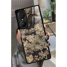 Snacase Reeder S19 Max Pro S Edge Uyumlu Beyaz Çiçek Tasarımlı Parlak Silikon Kılıf