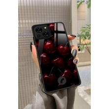 Snacase Reeder S23 Pro Max Uyumlu Kiraz Tasarımlı Parlak Silikon Kılıf