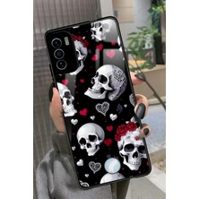 Snacase Reeder S19 Max Pro S Uyumlu Kurukafa Tasarımlı Parlak Silikon Kılıf