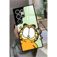 Snacase  Samsung Galaxy S24 Ultra Uyumlu Garfield Tasarımlı Parlak Silikon Kılıf