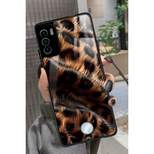 Snacase Reeder S19 Max Pro S Uyumlu Kahverengi Leopar Tasarımlı Parlak Silikon Kılıf