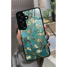 Snacase  Samsung Galaxy S25 Plus Uyumlu Van Gogh Yeşil Ağaç Tablo Tasarımlı Parlak Silikon Kılıf