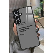 Snacase  Samsung Galaxy S24 Uyumlu Şarkı Sözü Tasarımlı Parlak Silikon Kılıf