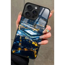 Snacase  Apple iPhone 16 Pro Uyumlu Stadyum Tasarımlı Parlak Silikon Kılıf