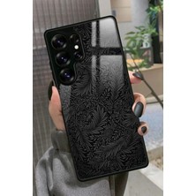 Snacase  Samsung Galaxy S25 Ultra Uyumlu Siyah Karışık Tasarımlı Parlak Silikon Kılıf