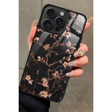 Snacase  Apple iPhone 15 Pro Max Uyumlu Van Gogh Siyah Ağaç Tablo Tasarımlı Parlak Silikon Kılıf