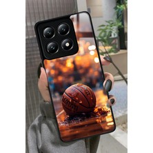 Snacase  Xiaomi Mi 14T Pro Uyumlu Basketbol Tasarımlı Parlak Silikon Kılıf