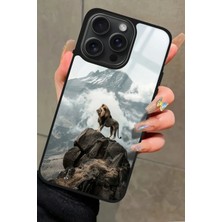 Snacase  Apple iPhone 15 Pro Uyumlu Aslan Tasarımlı Parlak Silikon Kılıf