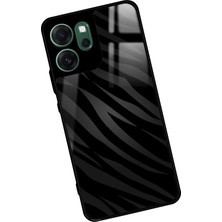 Snacase Oppo Reno 14F Uyumlu Zebra Tasarımlı Parlak Silikon Kılıf
