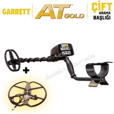 Garrett At Gold Altın Dedektörü Çift Başlıklı - 5x8'' + 15'' Ultimate Baş