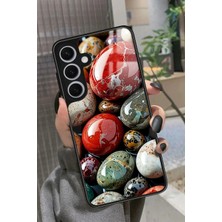 Snacase  Samsung Galaxy S24 Uyumlu Renkli Taş Tasarımlı Parlak Silikon Kılıf