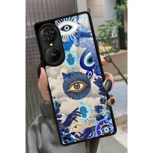 Snacase Reeder S19 Max Pro S Edge Uyumlu Nazar Boncuğu Tasarımlı Parlak Silikon Kılıf