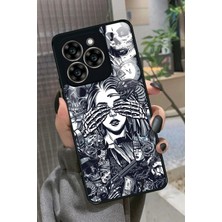Snacase Reeder S919 Uyumlu Kurukafa Posteri Tasarımlı Parlak Silikon Kılıf
