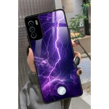 Snacase Reeder S19 Max Pro S Uyumlu Mor Şimşek Tasarımlı Parlak Silikon Kılıf