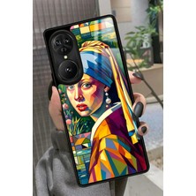 Snacase Reeder S19 Max Pro S Edge Uyumlu Inci Küpeli Kız Tablo Tasarımlı Parlak Silikon Kılıf