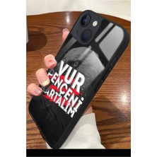 Snacase  Apple iPhone 14 Uyumlu Taraftar Sözü Yazılı Parlak Silikon Kılıf