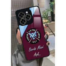 Snacase Reeder S919 Uyumlu Bordo Mavi Aşk Yazılı Parlak Silikon Kılıf