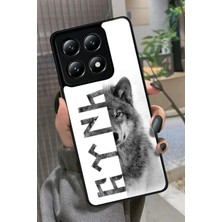 Snacase  Xiaomi Mi 14T Pro Uyumlu Bozkurt Tasarımlı Glossy Silikon Kılıf