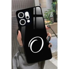 Snacase Oppo Reno 14 Uyumlu O Harfi Yazılı Parlak Silikon Kılıf