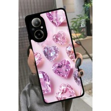 Snacase Realme 12 Lite Uyumlu Simli Taş Tasarımlı Parlak Silikon Kılıf