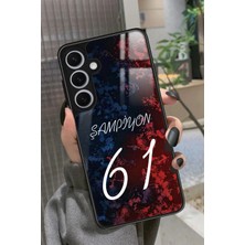 Snacase  Samsung Galaxy S24 Uyumlu Şampiyon 61 Yazılı Parlak Silikon Kılıf