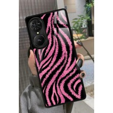 Snacase Reeder S19 Max Pro S Edge Uyumlu Pembe Zebra Tasarımlı Parlak Silikon Kılıf