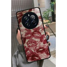 Snacase Realme 12 Uyumlu Dudak Tasarımlı Parlak Silikon Kılıf