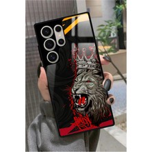 Snacase  Samsung Galaxy S24 Ultra Uyumlu Aslan Tasarımlı Parlak Silikon Kılıf