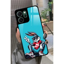 Snacase Oppo Reno 14F Uyumlu Bugs Bunny Tasarımlı Glossy Silikon Kılıf