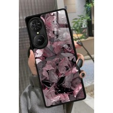 Snacase Reeder S19 Max Pro S Edge Uyumlu Pembe Kelebek Tasarımlı Parlak Silikon Kılıf