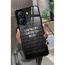 Snacase  Xiaomi Poco X7 Pro Uyumlu Söz Yazılı Parlak Silikon Kılıf