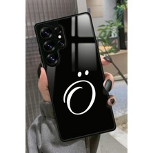 Snacase  Samsung Galaxy S25 Ultra Uyumlu O Harfi Yazılı Parlak Silikon Kılıf