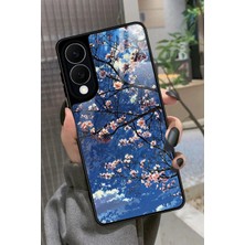 Snacase  Samsung Galaxy S25 Edge Uyumlu Van Gogh Mavi Ağaç Tablo Tasarımlı Parlak Silikon Kılıf