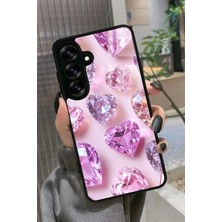 Snacase  Samsung Galaxy S25 Plus Uyumlu Simli Taş Tasarımlı Parlak Silikon Kılıf