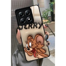 Snacase  Xiaomi Mi 14T Uyumlu Tom And Jerry Tasarımlı Parlak Silikon Kılıf